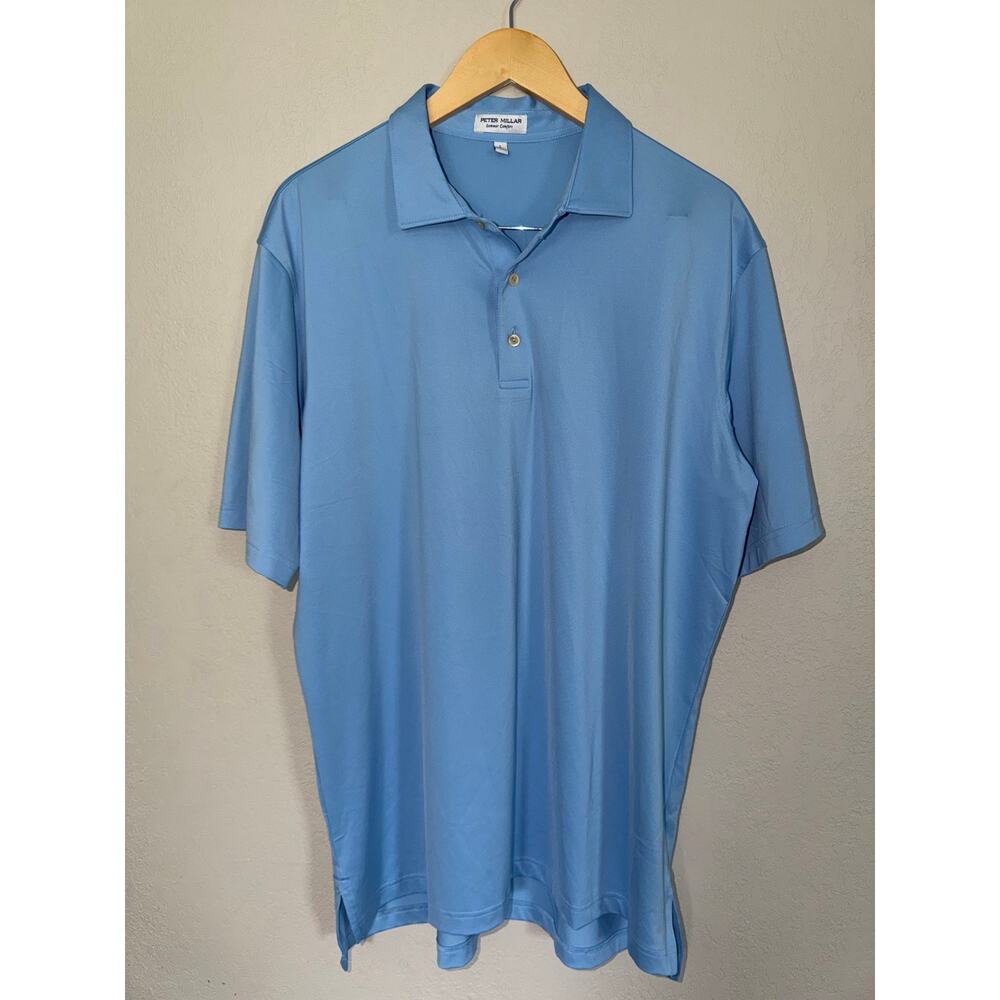Peter Millar Summer Comfort polo shirt Light Blue SZ L